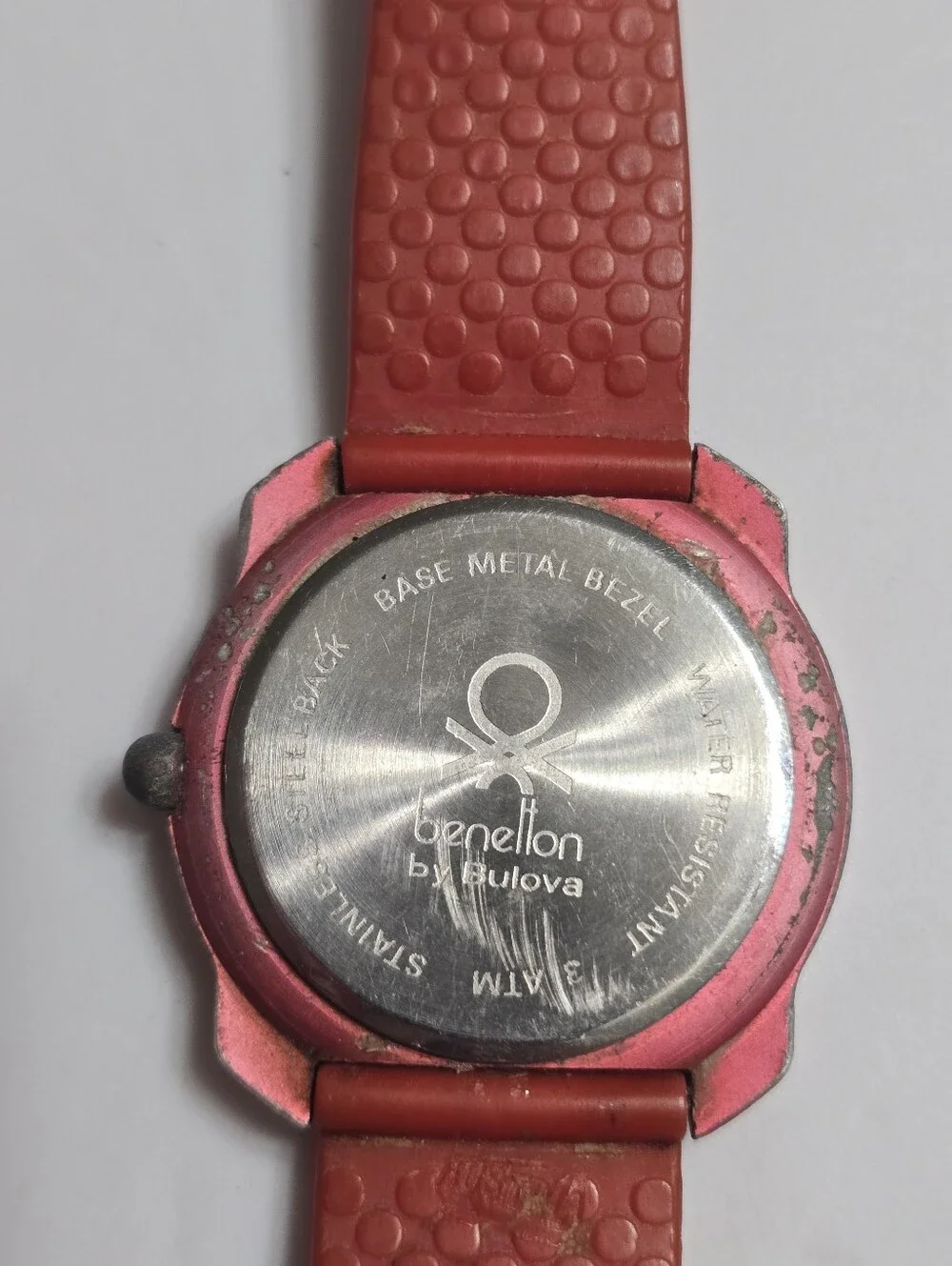 Vintage 90s Benetton Watch By Bulova International Flag Design